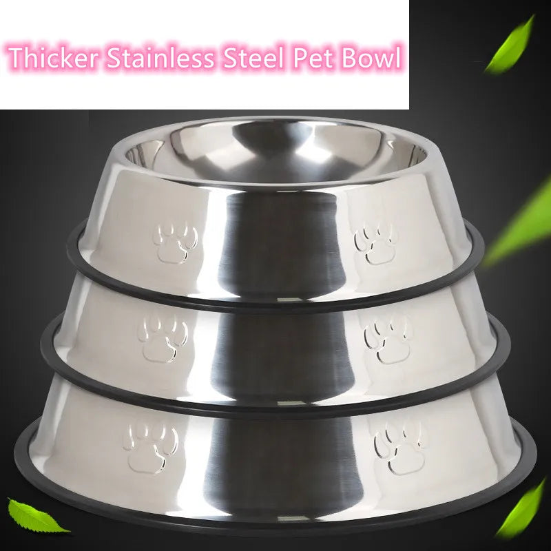 Paw Stainless Steel Skidproof Bowl