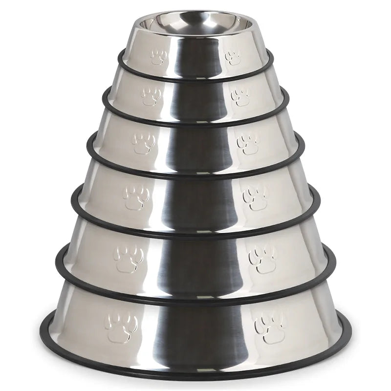 Paw Stainless Steel Skidproof Bowl