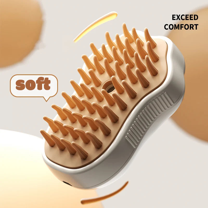 3-in-1 Electric Pet Grooming Brush with Spray